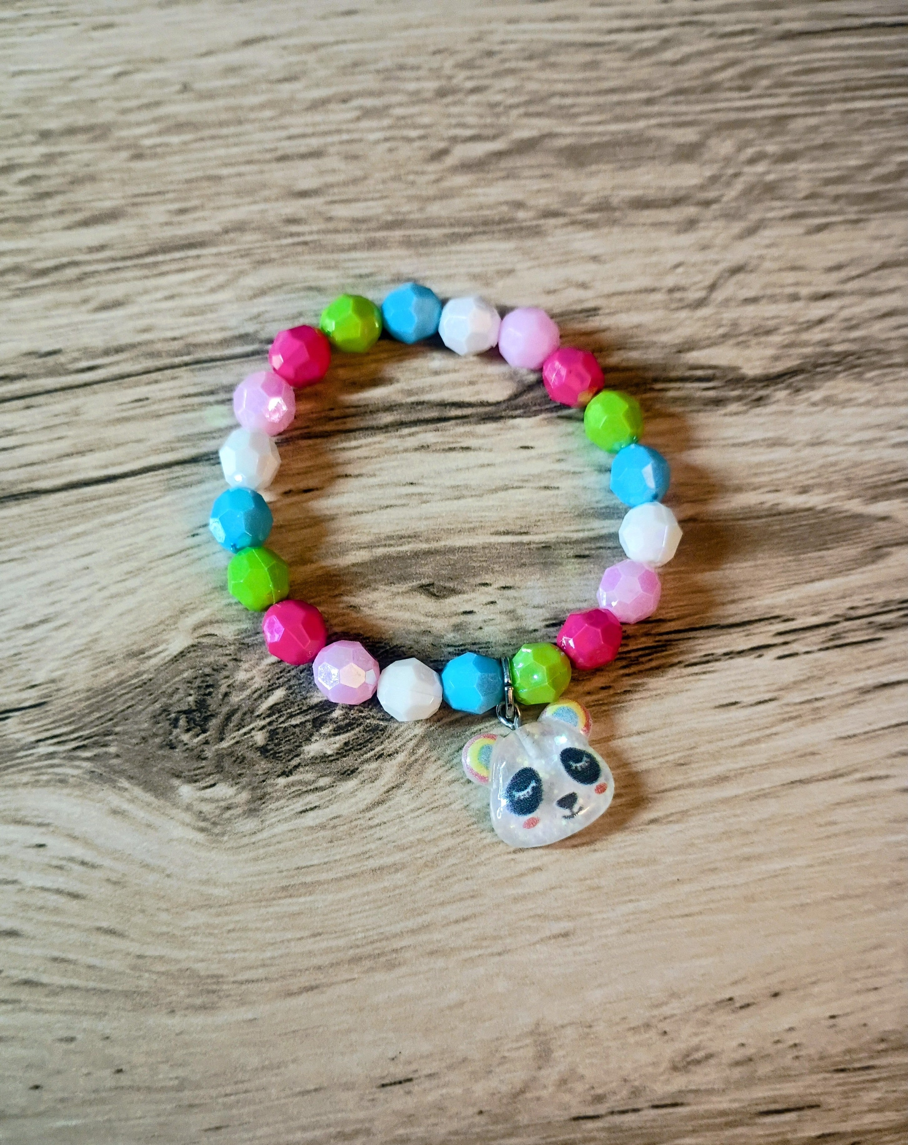 Childrens Panda Rainbow Bracelet