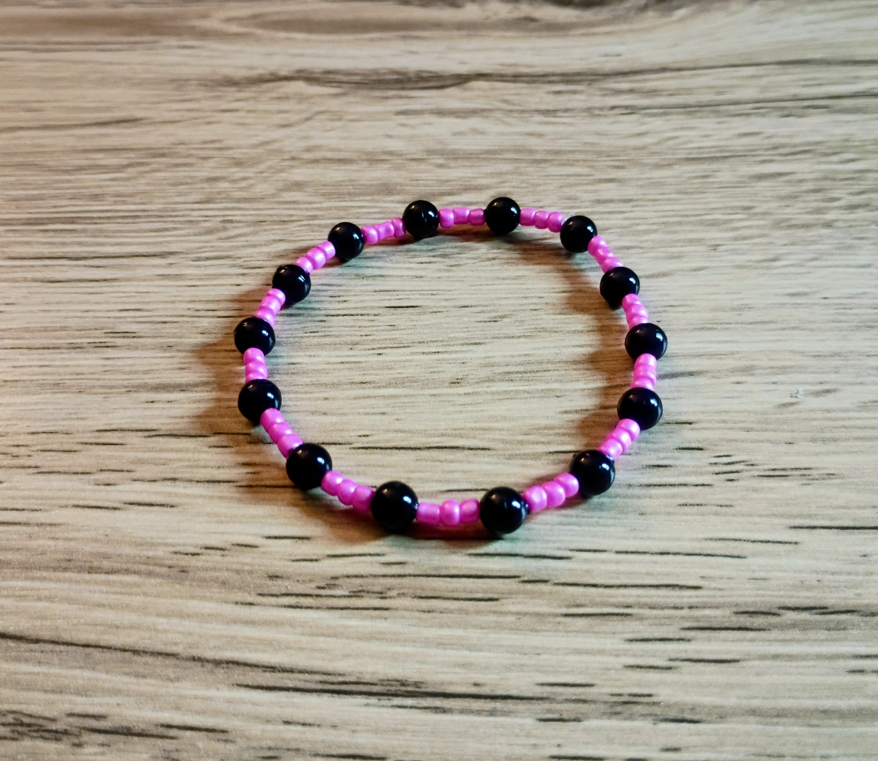 Women's Trip Pink Black Bracelet