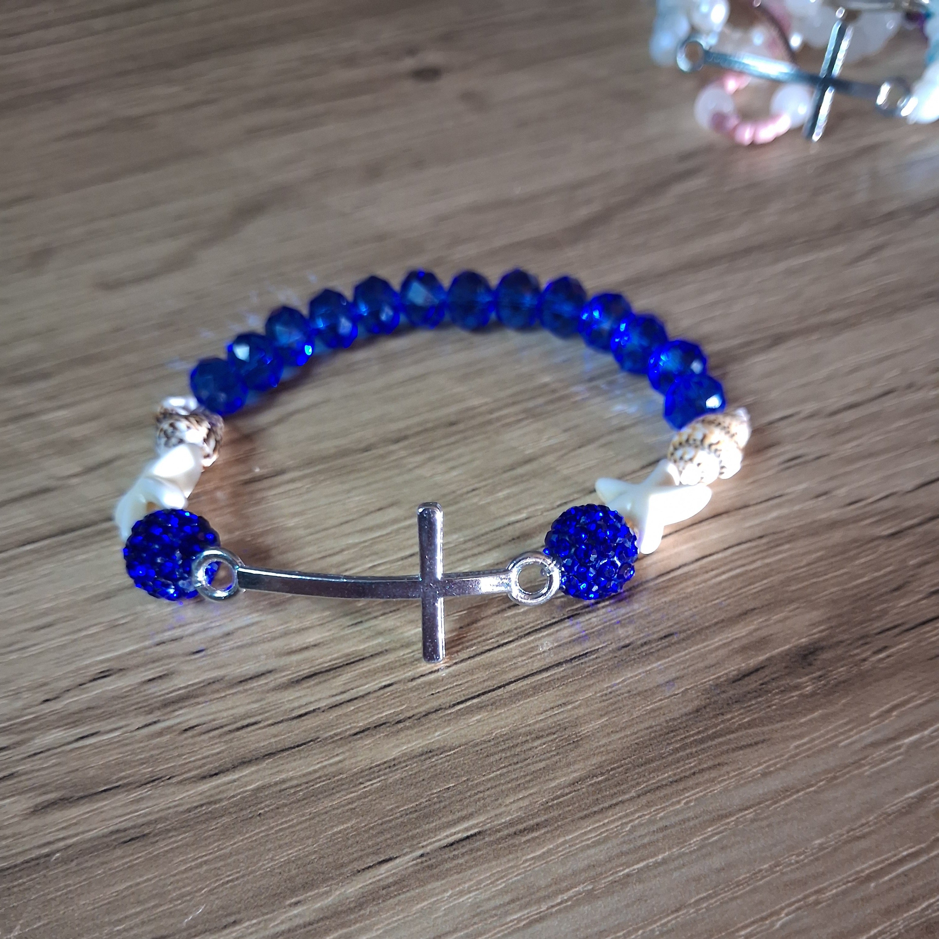 Women's Blue Seashell Bracelet