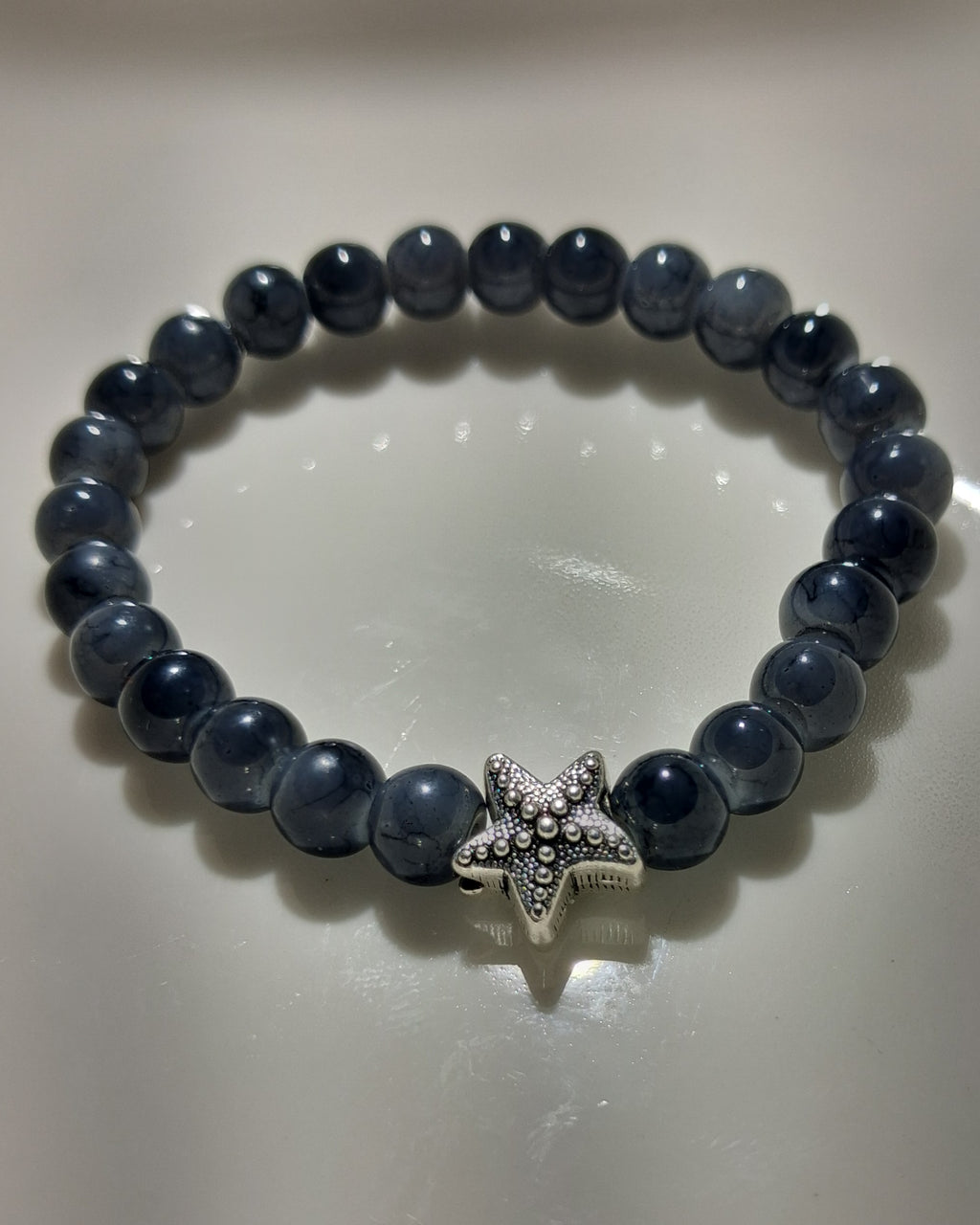 Grey Bracelet With Starfish Charm