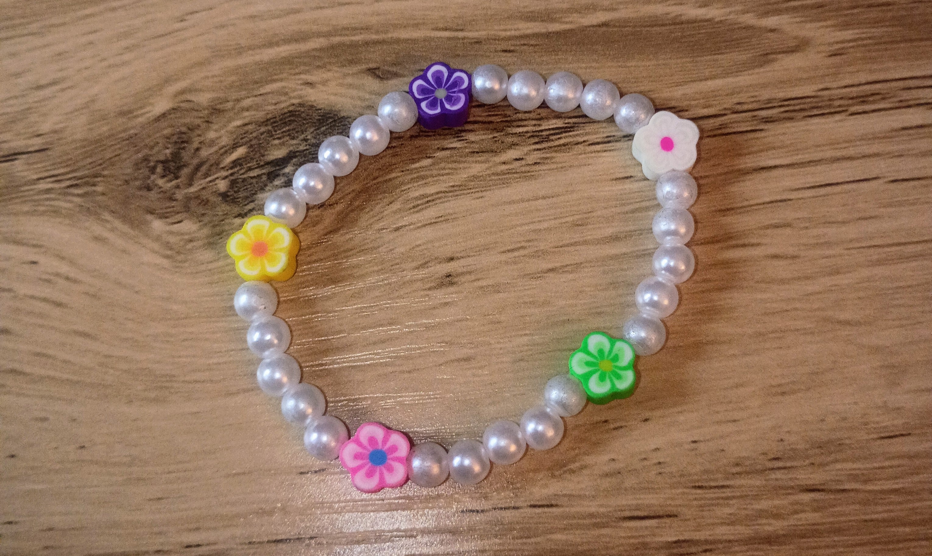 Children's Pearl Flower Bracelet