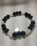 Black And White Pearl Bracelet