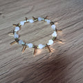 Women's Pearl Cross Halo Bracelet